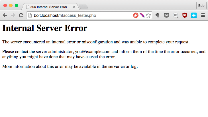 Making Sure Htaccess And Mod Rewrite Are Working As They Should Bolt Documentation
